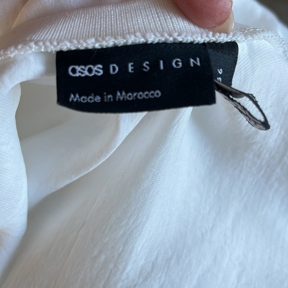 NWT ASOS DESIGN Bias Slip MIDI Dress Ivory US 6 - Picture 13 of 16